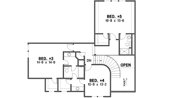 Upper/Second Floor Plan: 21-123