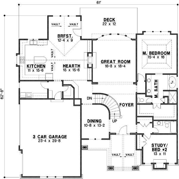 Main Floor Plan: 21-124
