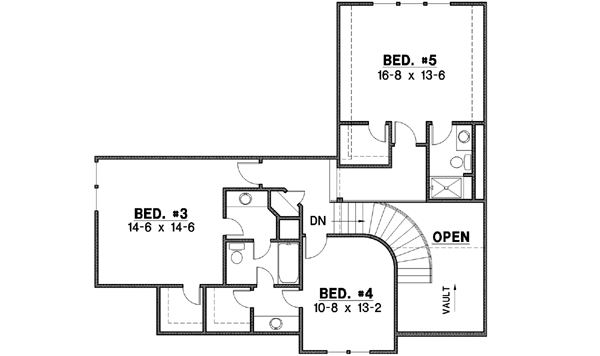 Upper/Second Floor Plan: 21-124