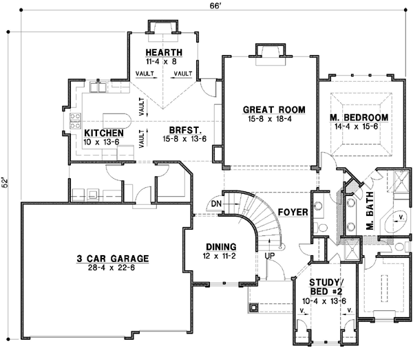 Main Floor Plan: 21-125