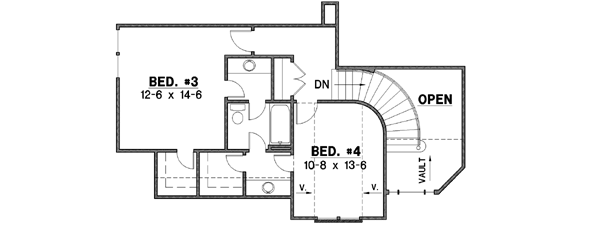 Upper/Second Floor Plan: 21-125