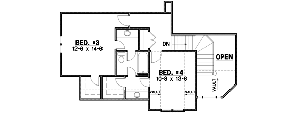 Upper/Second Floor Plan: 21-126