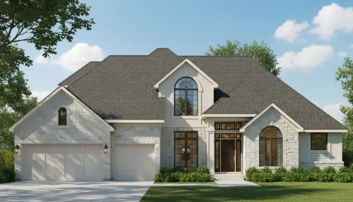 Traditional house plans 21-127 - front exterior, 2,825 sq ft, 4 bed, 3 bath house plans | Monster House Plans