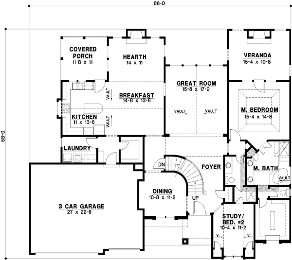 Main Floor Plan: 21-127