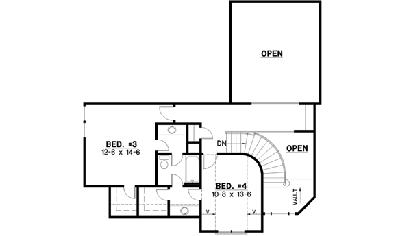 Upper/Second Floor Plan: 21-127