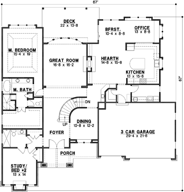 Main Floor Plan: 21-128