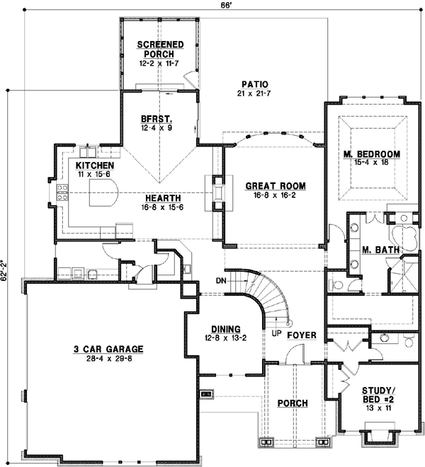 Main Floor Plan: 21-129
