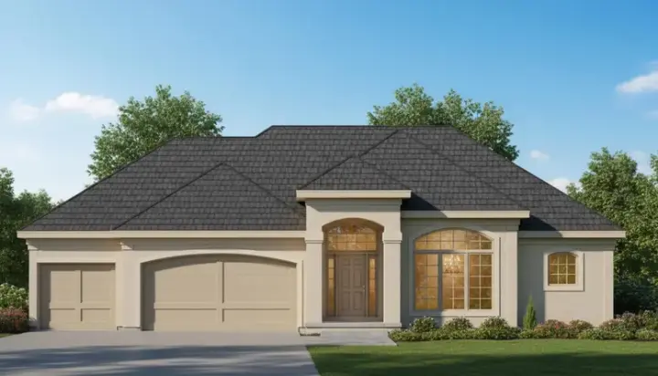 Traditional house plans 21-130 - front exterior, 2,975 sq ft, 3 bed, 2 bath house plans | Monster House Plans