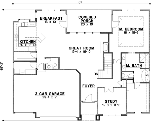 Main Floor Plan: 21-130