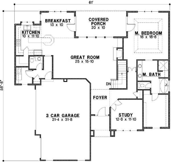 Main Floor Plan: 21-131