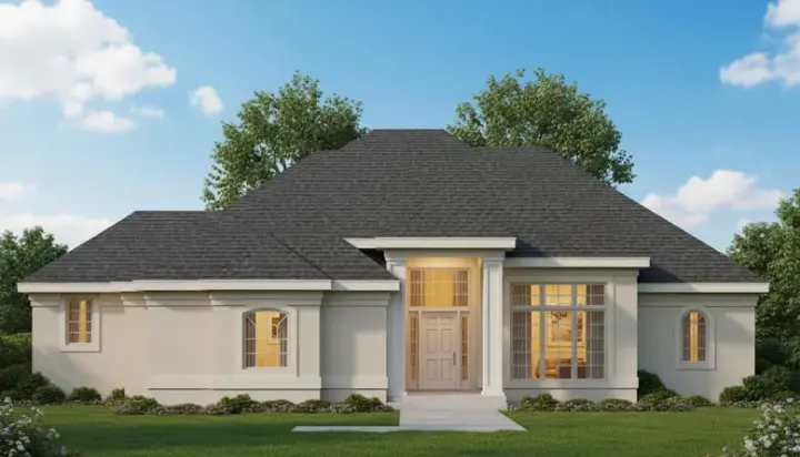 Traditional house plans 21-132 - front exterior, 2,975 sq ft, 3 bed, 2 bath house plans | Monster House Plans