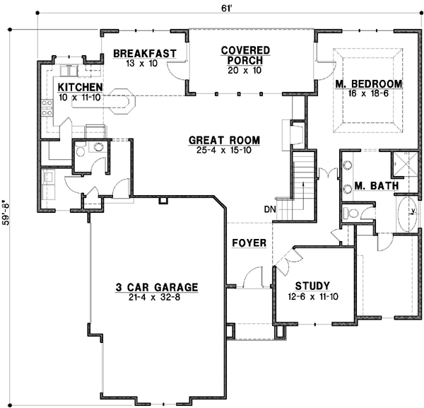 Main Floor Plan: 21-133