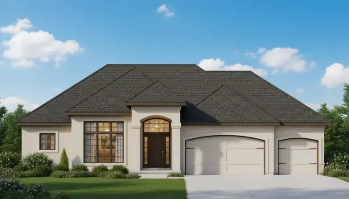 Traditional house plans 21-134 - front exterior, 3,307 sq ft, 3 bed, 3 bath house plans | Monster House Plans