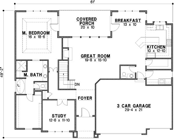Main Floor Plan: 21-134