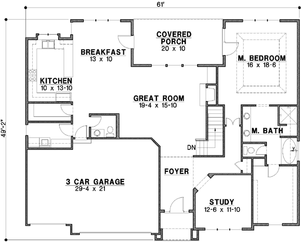 Main Floor Plan: 21-135