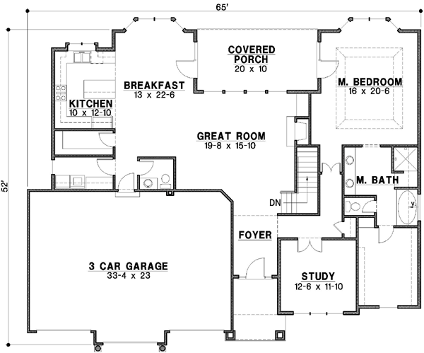 Main Floor Plan: 21-136