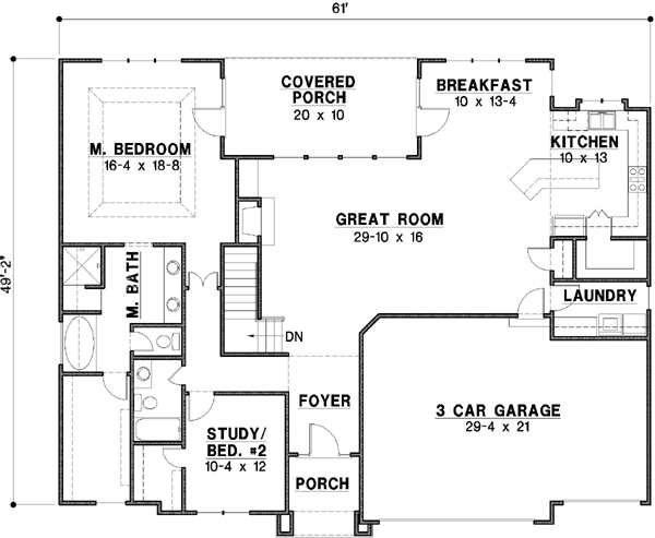 Main Floor Plan: 21-137