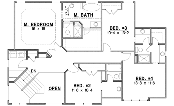 Upper/Second Floor Plan: 21-138