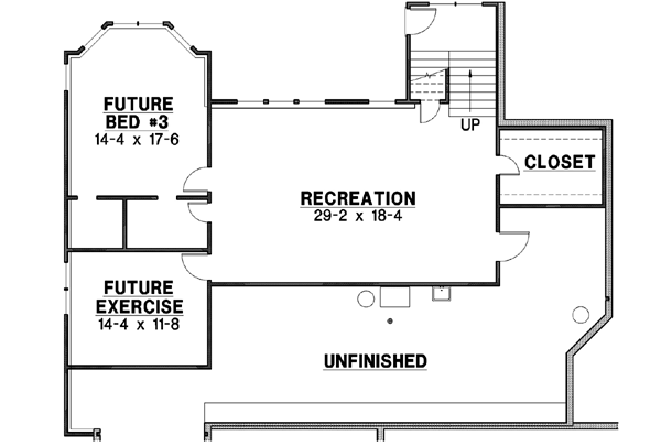 Lower Floor Plan: 21-140