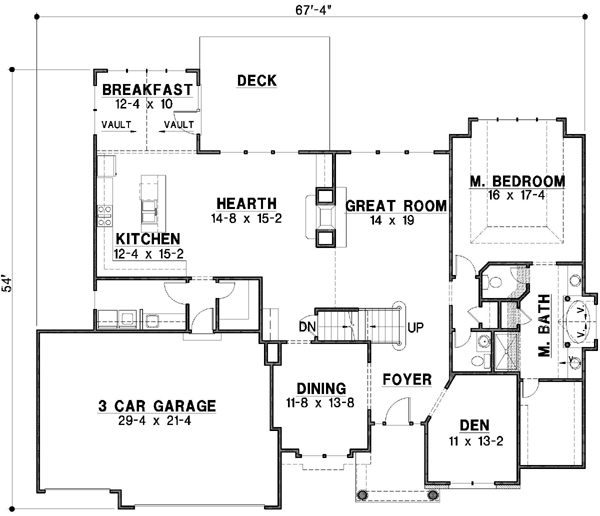 Main Floor Plan: 21-143