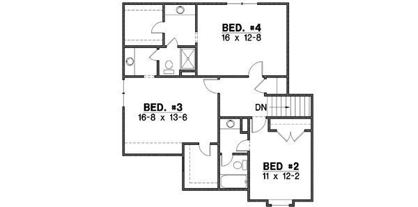 Upper/Second Floor Plan: 21-143