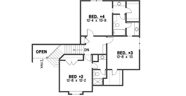Upper/Second Floor Plan: 21-144