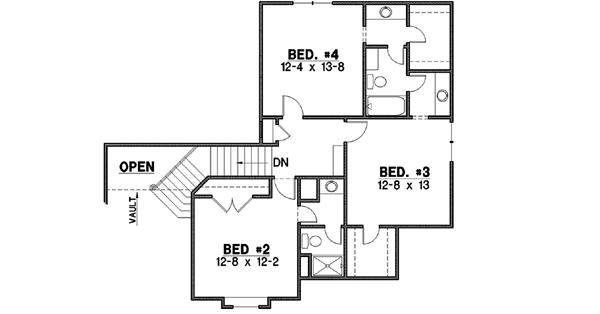 Upper/Second Floor Plan: 21-145