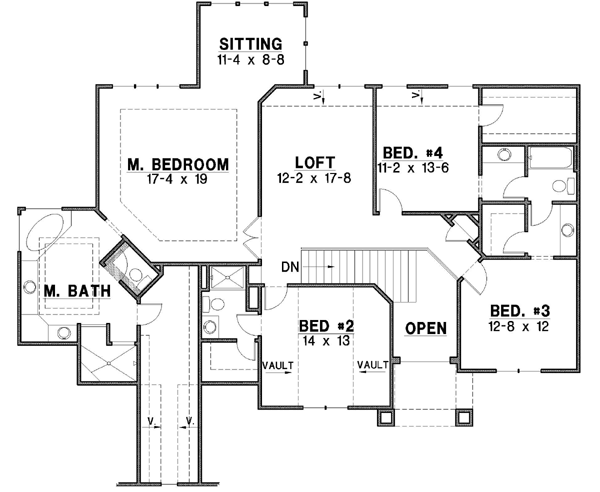 Upper/Second Floor Plan: 21-147