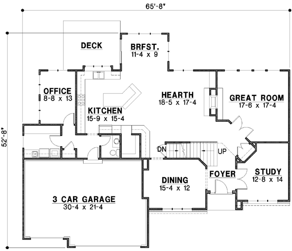 Main Floor Plan: 21-148