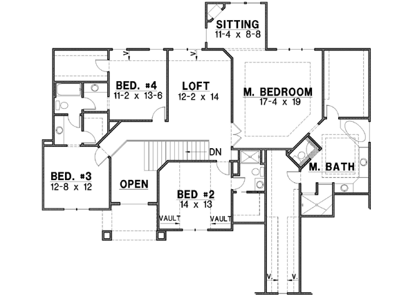 Upper/Second Floor Plan: 21-149