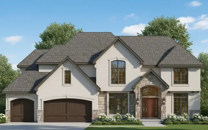 Traditional house plans 21-150 - front exterior, 4,920 sq ft, 4 bed, 4 bath house plans | Monster House Plans