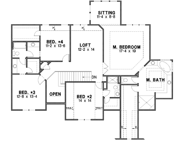 Upper/Second Floor Plan: 21-151
