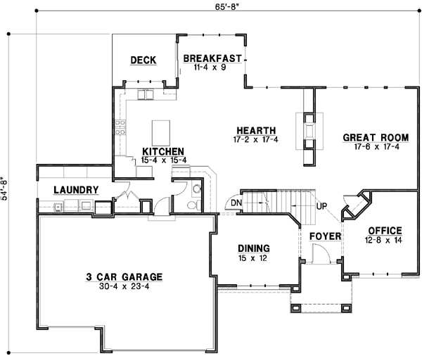 Main Floor Plan: 21-152