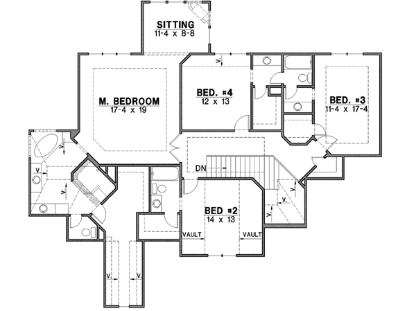 Upper/Second Floor Plan: 21-152