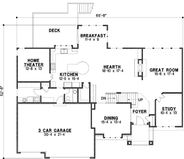 Main Floor Plan: 21-153