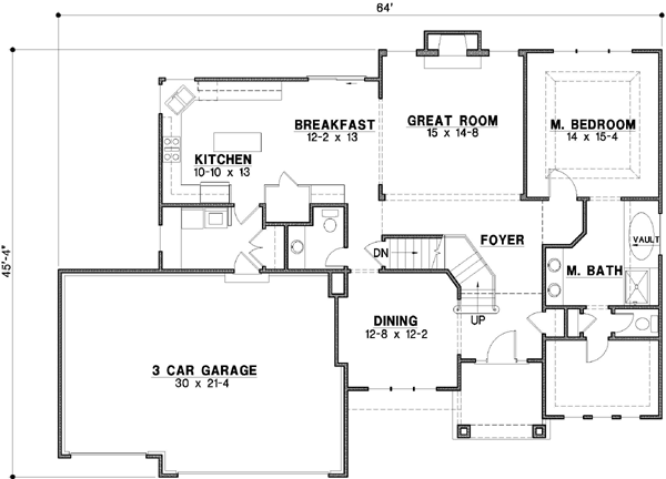 Main Floor Plan: 21-155