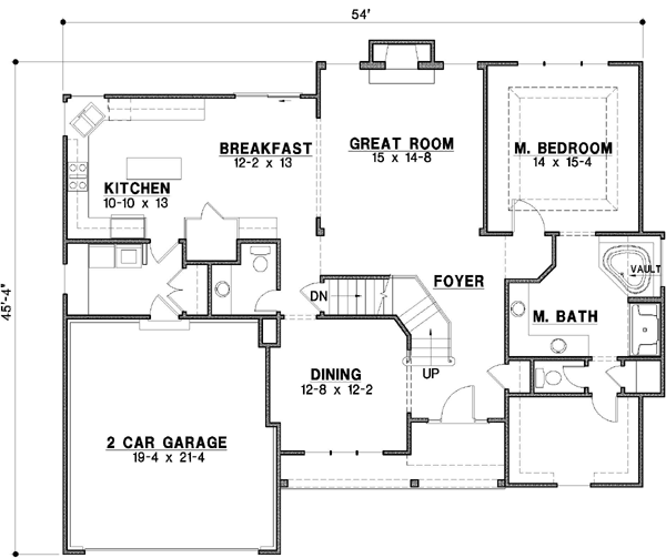 Main Floor Plan: 21-156