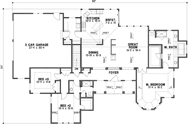 Main Floor Plan: 21-157