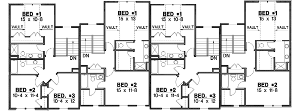 Upper/Second Floor Plan: 21-163