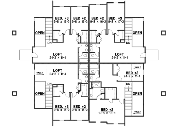Upper/Second Floor Plan: 21-168