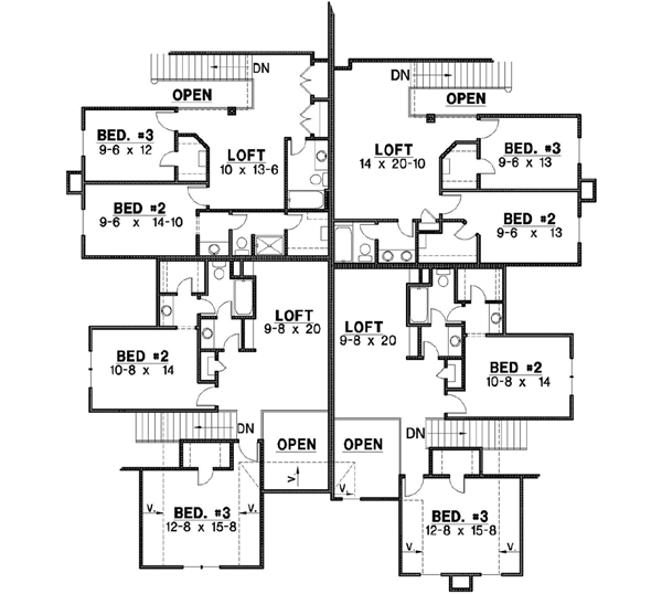 Upper/Second Floor Plan: 21-169