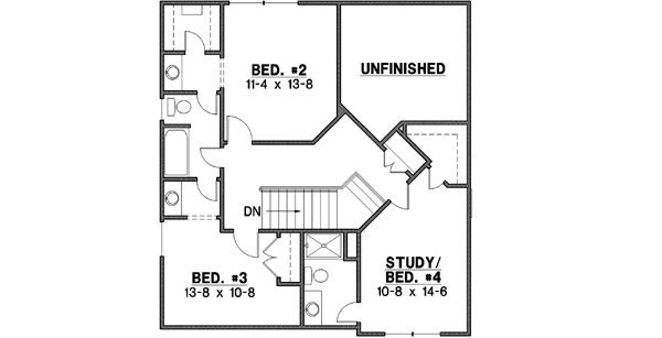 Upper/Second Floor Plan: 21-170