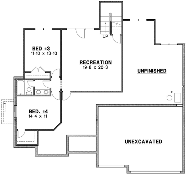 Lower Floor Plan: 21-172