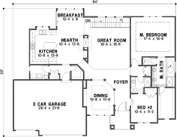 Main Floor Plan: 21-173