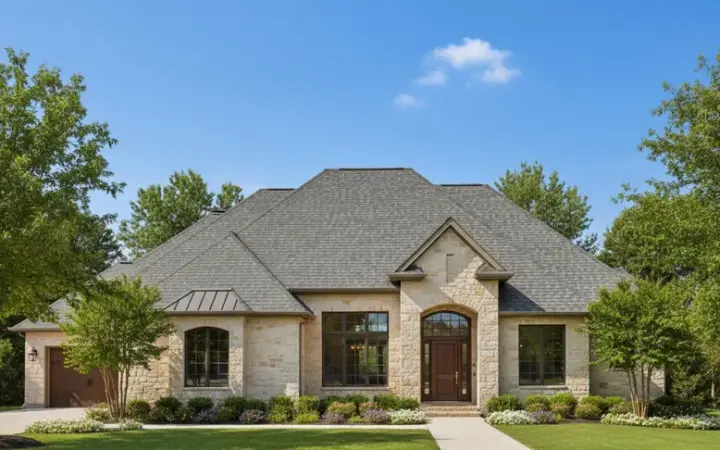 Traditional house plans 21-174 - front exterior, 3,306 sq ft, 4 bed, 4 bath house plans | Monster House Plans