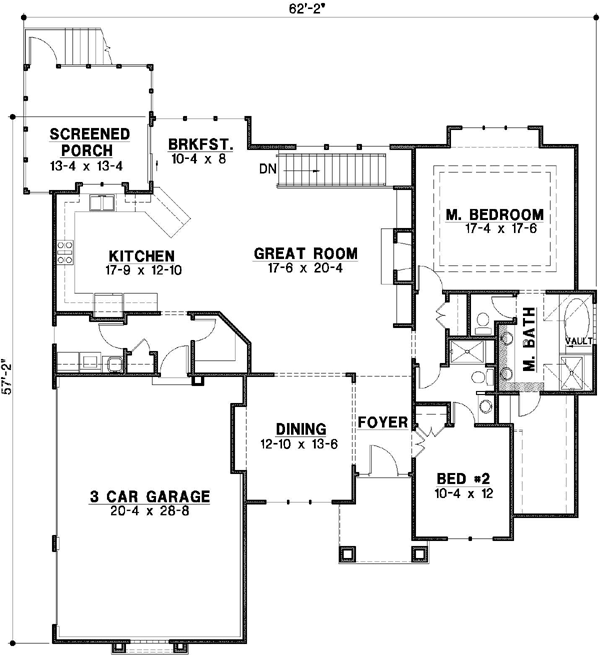 Main Floor Plan: 21-174