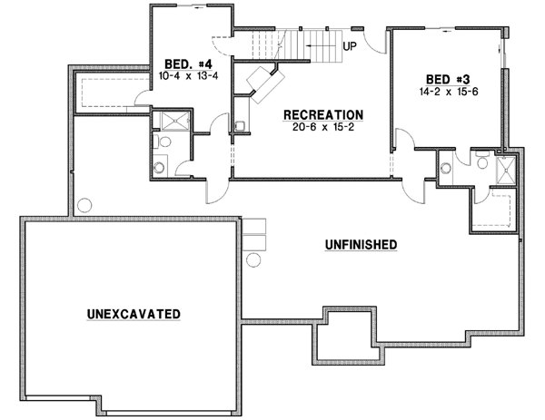 Lower Floor Plan: 21-175