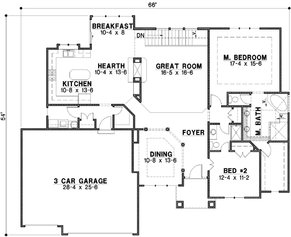 Main Floor Plan: 21-175