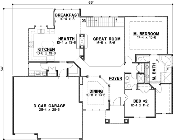 Main Floor Plan: 21-176