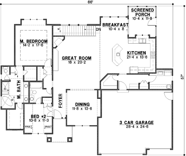Main Floor Plan: 21-177